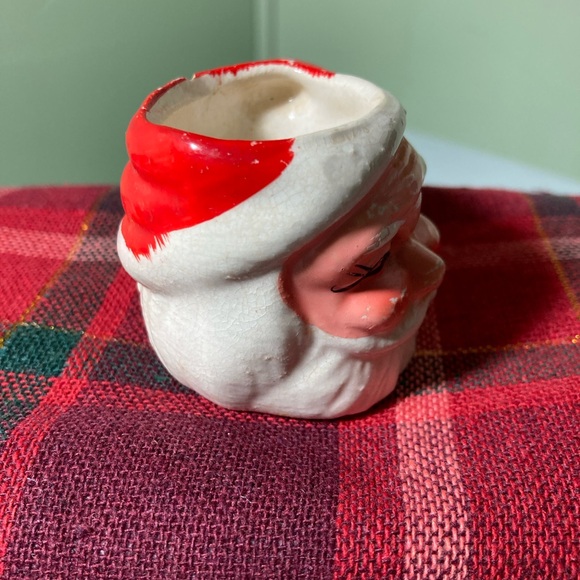 Vintage  Mini Santa Mug: Made in Japan, Christmas Decor 1950s - Picture 6 of 7